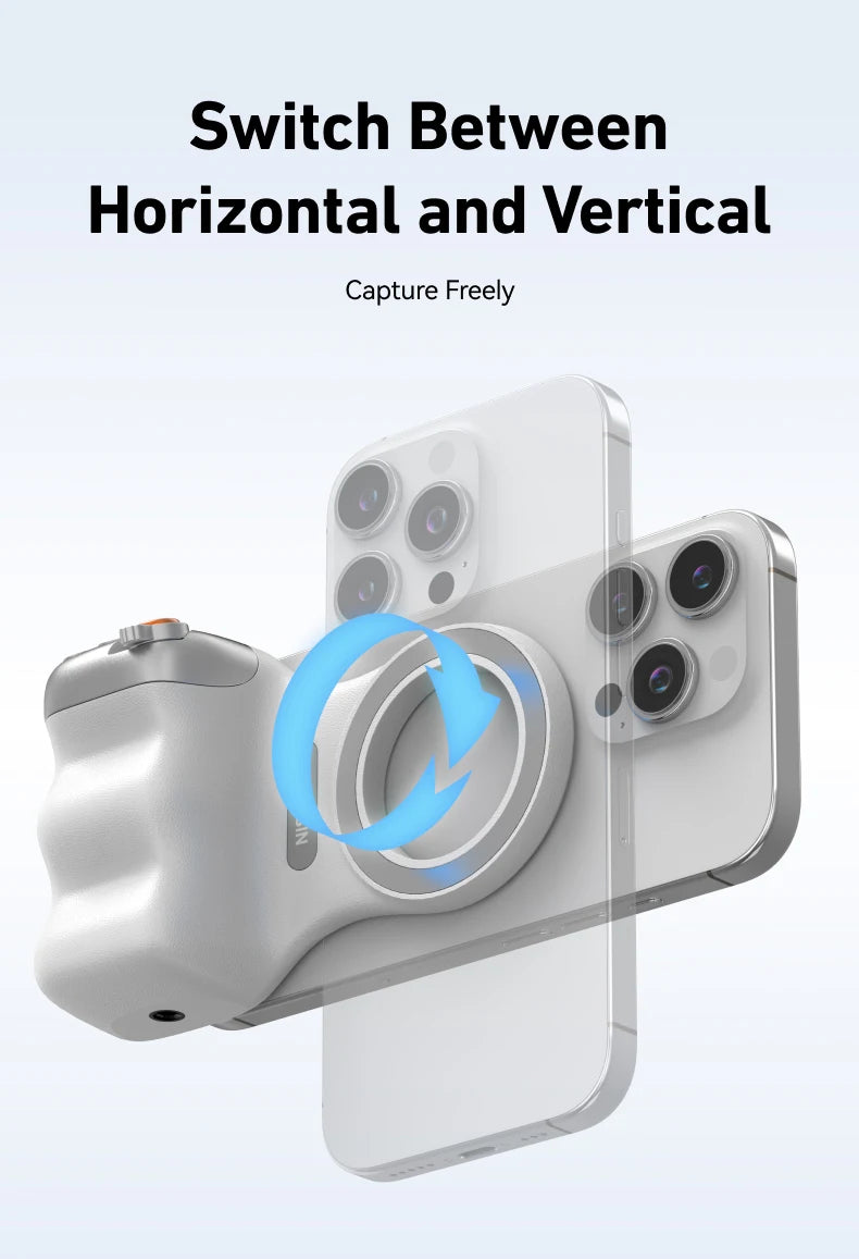 🎬 MagniFlex Phone Handle – Hands-Free Magnetic Phone Grip