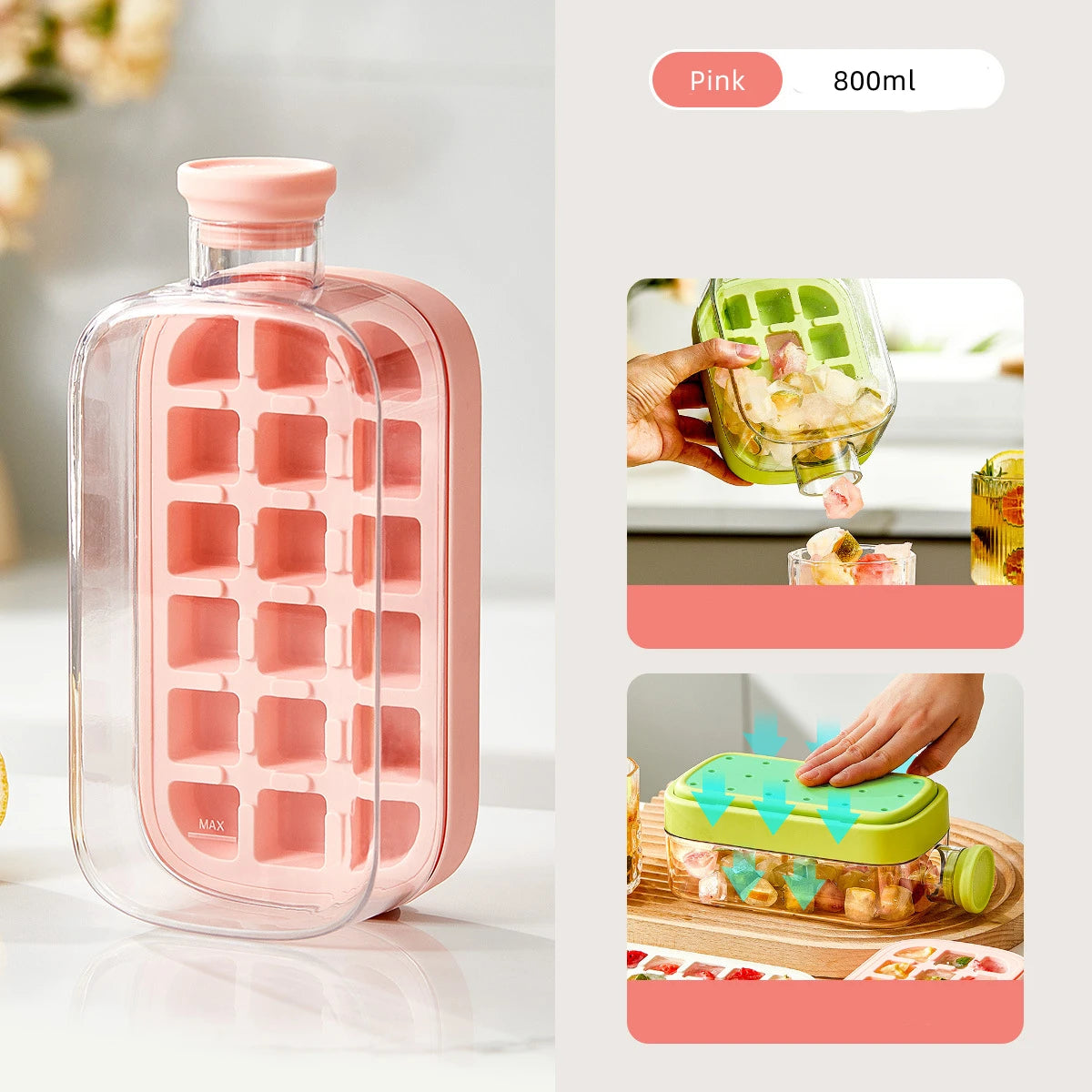 IceLuxe ❄️🥂 – Stylish Ice Ball Freezing Tray