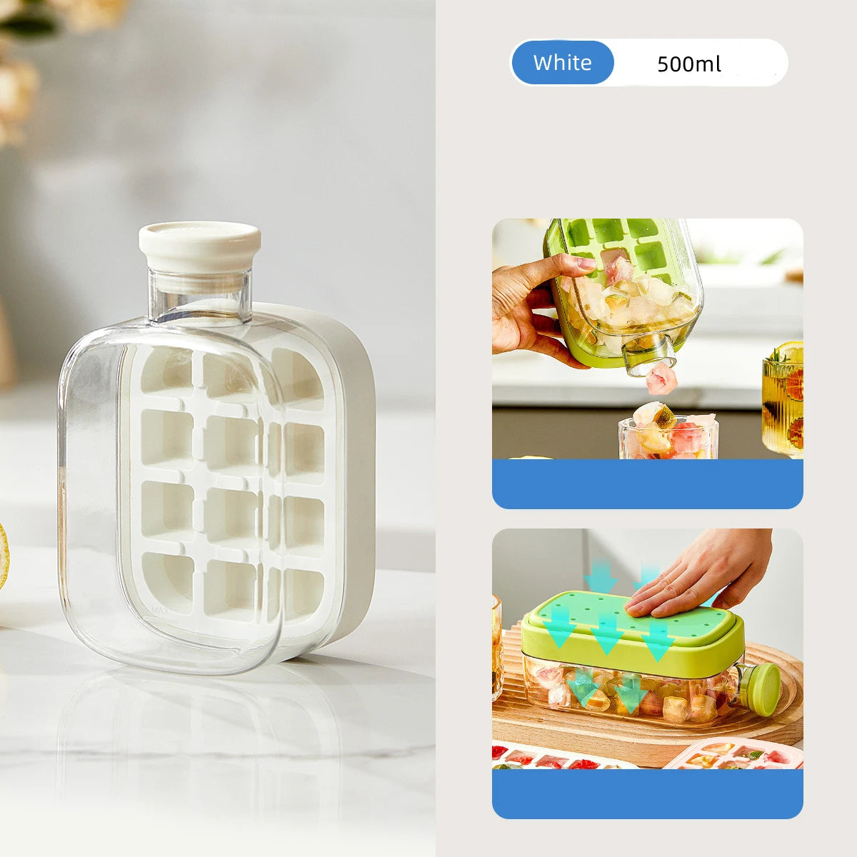 IceLuxe ❄️🥂 – Stylish Ice Ball Freezing Tray