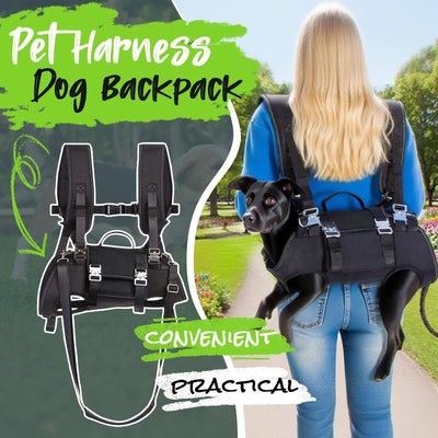 Dog Backpack Carrier - Spine-Friendly for Midium to Large Dogs,Horizontal Design Dog Carrier Adjustable Back Straps for Outdoor
