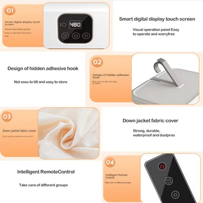 ✨ Multifunctional Portable Electric Clothes Dryer – Foldable, Compact & UV Sterilizing | 600W Dual Mode | UK/EU/US Plug Options ✨