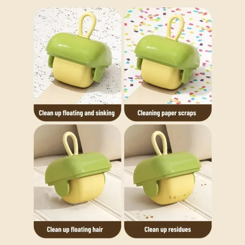 🌀 Mini Reusable Lint Roller – Washable, Strong Adhesive Hair & Dust Remover for Clothes, Pets & Furniture 🐾✨