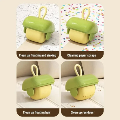 🌀 Mini Reusable Lint Roller – Washable, Strong Adhesive Hair & Dust Remover for Clothes, Pets & Furniture 🐾✨