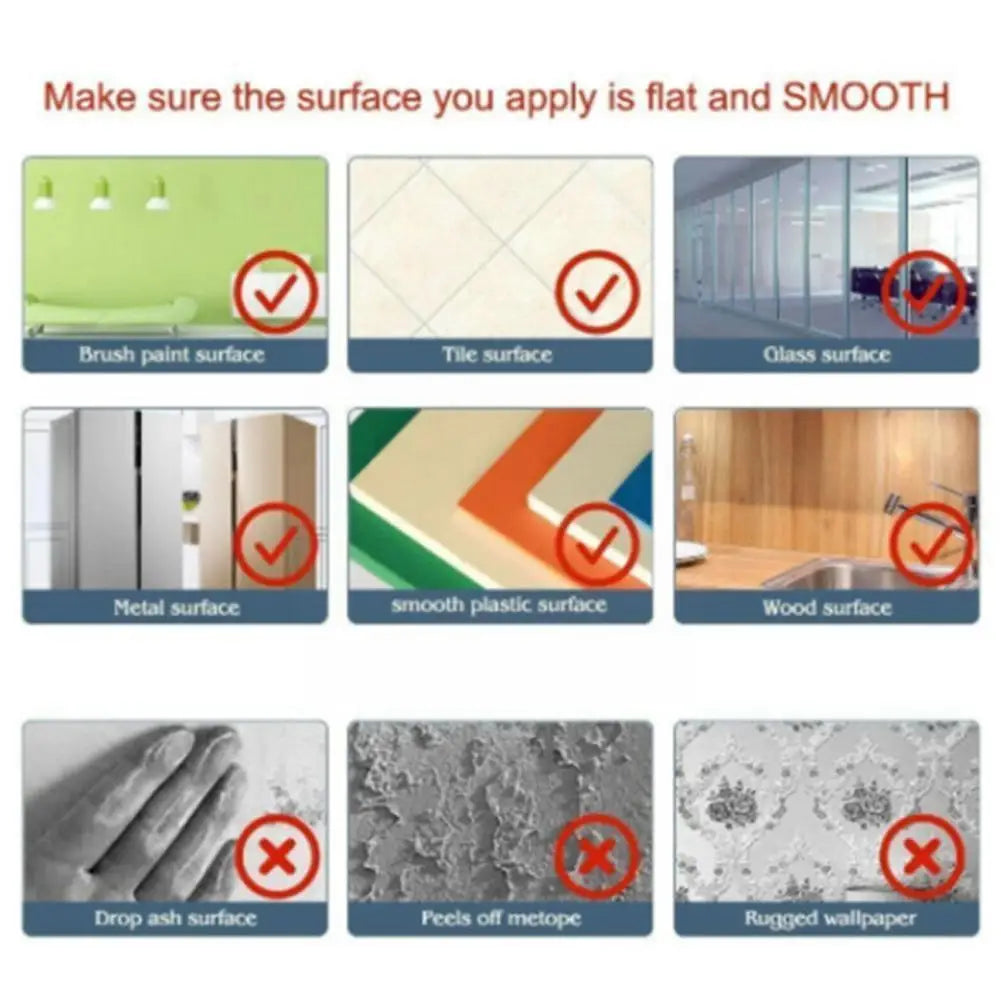 Erasable Whiteboard & Blackboard Sticker – Large PVC Adhesive Teaching Board (45×200cm) with Pen