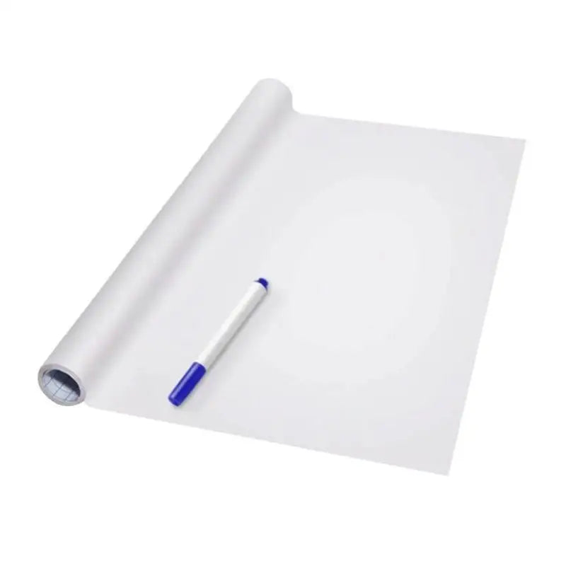 Erasable Whiteboard & Blackboard Sticker – Large PVC Adhesive Teaching Board (45×200cm) with Pen