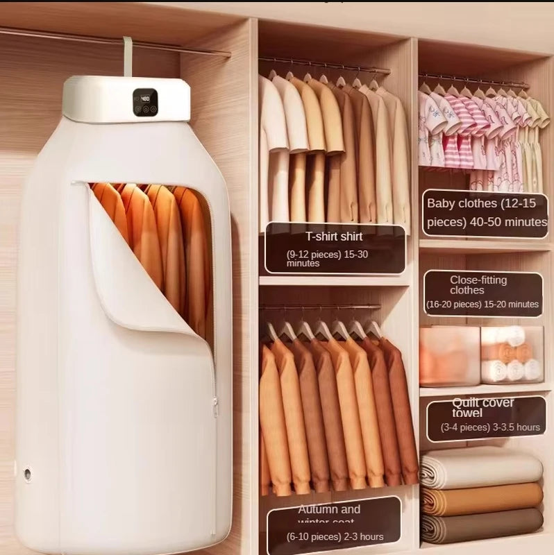 ✨ Multifunctional Portable Electric Clothes Dryer – Foldable, Compact & UV Sterilizing | 600W Dual Mode | UK/EU/US Plug Options ✨